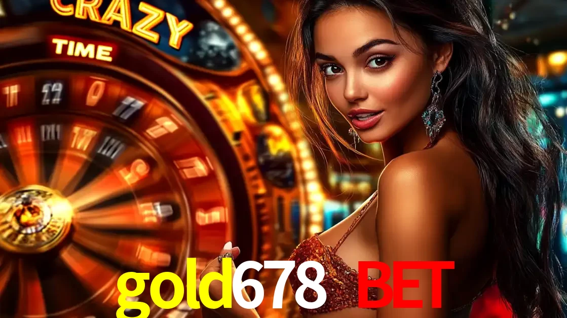 Mulher ao lado da roda de prêmios do jogo de cassino ao vivo Crazy Time, um dos shows de jogos mais emocionantes oferecidos pela plataforma de apostas gold678 bet.