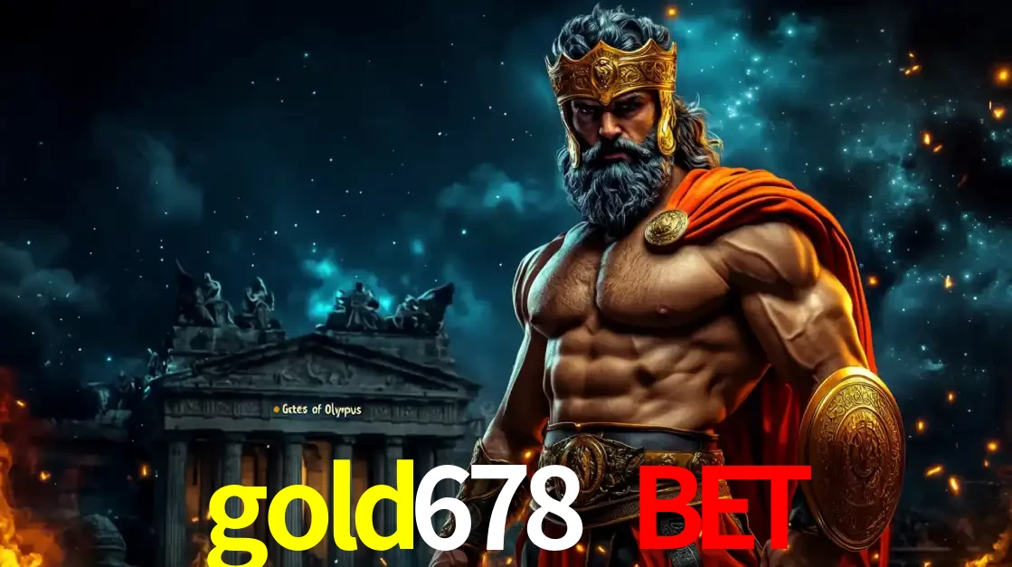 O poderoso Zeus do jogo de slot Gates of Olympus em frente ao seu templo, pronto para lançar multiplicadores divinos e prêmios épicos no cassino online gold678 bet.