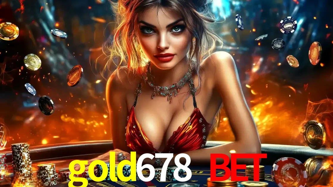 Mulher em uma mesa de cassino com pilhas de fichas e um fundo de fogo, pronta para uma rodada de altas apostas nos jogos de mesa emocionantes do cassino gold678 bet.